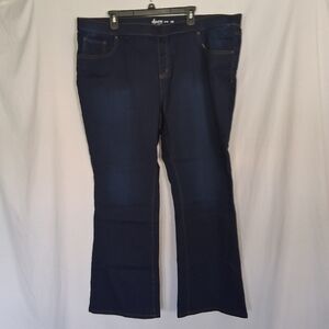 Denim And Company Stretch Waist Blue Jeans